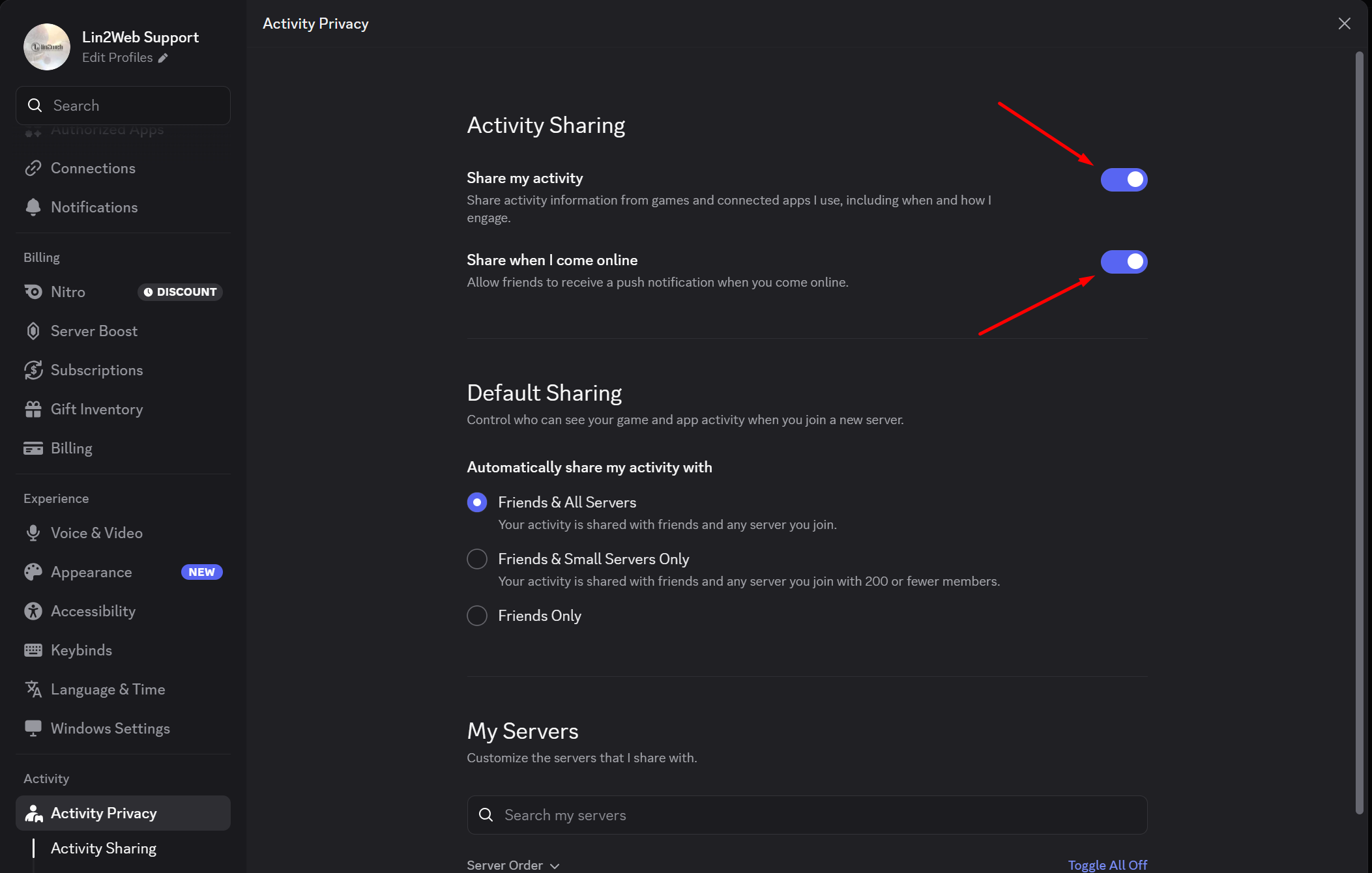 Activity Privacy